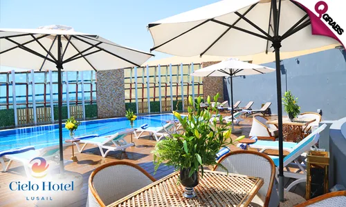 Pool Access with Meal at Cielo Hotel Lusail!